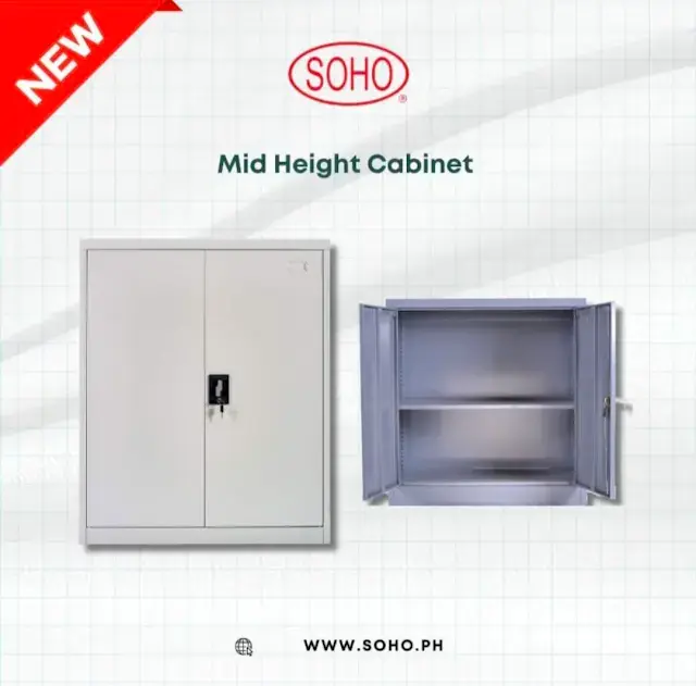 SOHO FC-A9 MID-HEIGHT TWO STEEL SWING DOORS CABINET