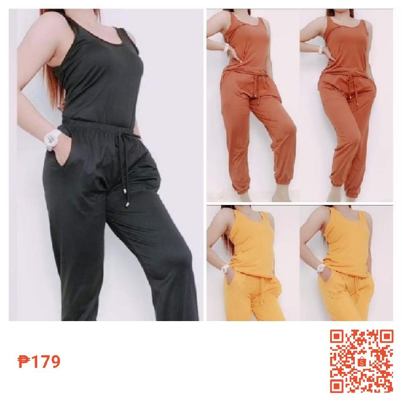 UNITRENDS ERIKA Terno Pants for Women Coords Coordinates Cotton Spandex Free Size for ₱179.