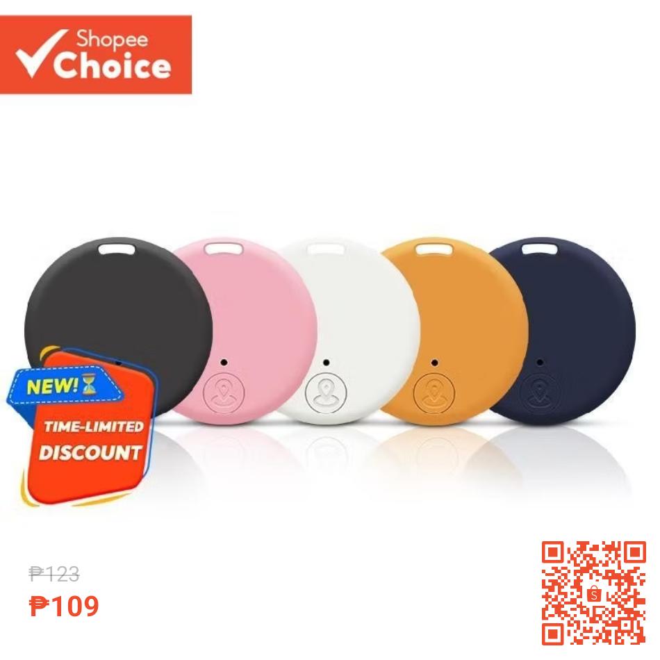 Bluetooth Tracker Key Finder Smart Tag Anti Lost Locator For Kids Pets Luggage at 63% off! ₱109 only.